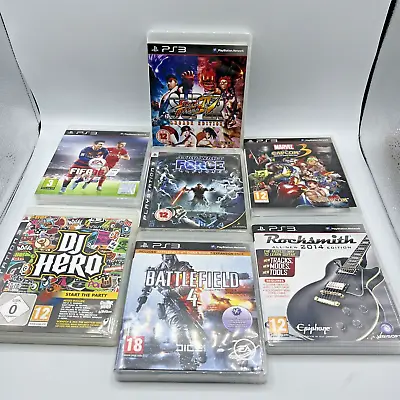 PS3 PlayStation 3 Game Bundle X 7 Super Street Fighter Marvel Vs Capcom Etc • £22