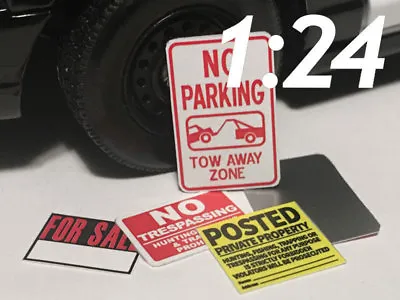 1/24 Scale Small Signs • $3.75