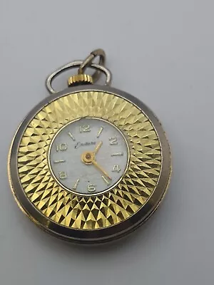 Vintage Endura Swiss Made Lady Hand-Wind Necklace Pendant Watch Untested • $7.49