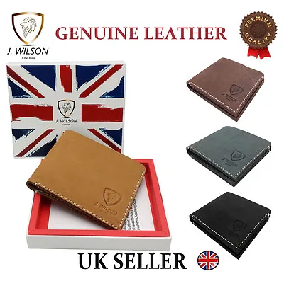 Mens Leather Slim Front Pocket Designer Wallet Cash Credit Card Money Holder  • £6.53
