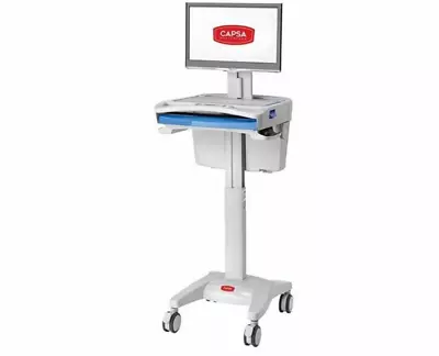 Capsa Healthcare M40 Adjustable Laptop Computer Station Mobile Medical Cart • $799