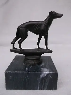 £14.99 • Buy Na30 Superb Vintage Resin Sculpture Of A Greyhound On Real Marble Base