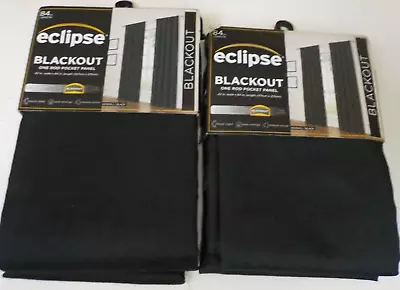 Blackout Drapes Eclipse Kendall Rod Pocket Panel 42x84 2panels  • $24.99