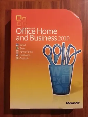 NEW SEALED Microsoft Office Home And Business 2010 Full Version For 2 PC RETAIL  • $179.99