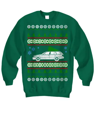 BMW E39 Wagon Ugly Christmas Sweater 540 Dinan - Sweatshirt • $33.95
