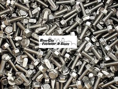 (50) 5/16-18x1 Serrated Hex Head Flange Bolts / Cap Screws 5/16 X 1 Stainless • $30.88