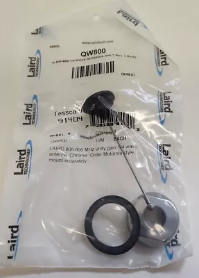 806-896 MHz Mobile 1/4 Wave Antenna Mast NMO 3.3  Laird Connectivity QW800 91404 • $16.97