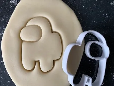 Among Us Cookie Cutter Pastry Biscuit Icing Fondant Baking Fun • £3.99