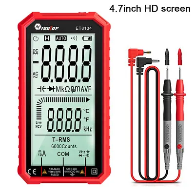 Multimeter Ohmmeter Ammeter Voltmeter Digital 4.7 Inches AC DC Voltage Detector • $34.96