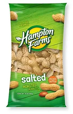 Hampton Farms Peanuts Fancy Salted In Shell 10 Ounce [3-Bags] • £16