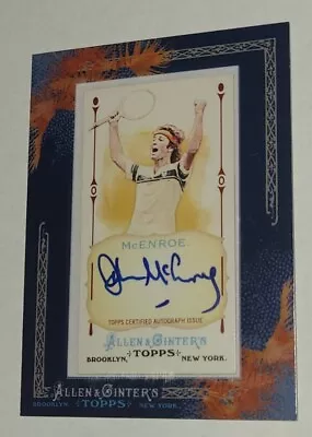$449.95 • Buy John McEnroe 2011 Topps Allen & Ginter Framed Mini Auto Tennis Autograph Rare !!