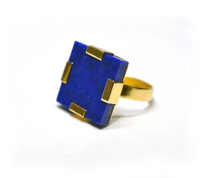 Astounding Lapis Lazuli Gemstone 925 Sterling Silver Handmade Ring All Size • $18.72