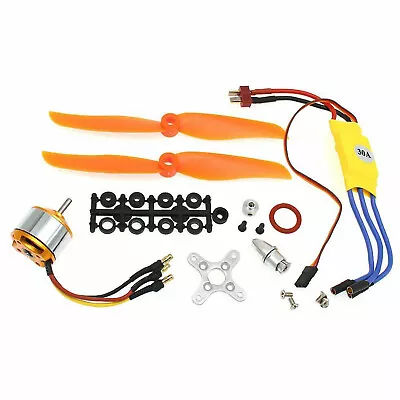 A2212-6T Brushless Motor 2200kv+30A ESC+Mount For RC Plane Helicopter US • $21.10