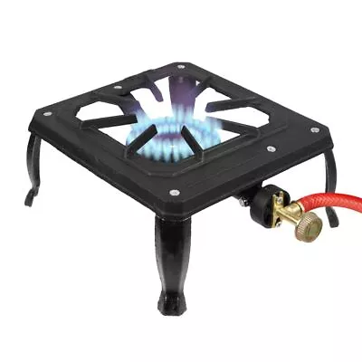 Single Portable Burner Cast Iron Propane LPG Gas Stove Outdoor Camping Cooker US • $18