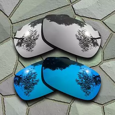 Silver&Sky Blue Polarized Lenses Replacement For-Oakley Crosshair 2.0 • $13.59