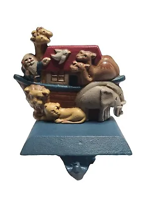 Christmas Midwest Of Cannon Falls Cast Iron Noah's Ark Stocking Hanger Decor • $14