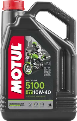 MOTUL 5100 4T 10W-40 Semi-Synthetic Blend 4-Stroke Engine Oil 4L • $67.31