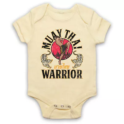 Muay Thai Warrior Martial Arts Expert Mma Fight Slogan Baby Grow Shower Gift • £16.99