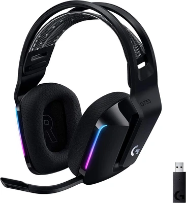 $222.37 • Buy Logitech G733 Lightspeed Wireless Gaming Headset With Suspension Headband, LIGHT