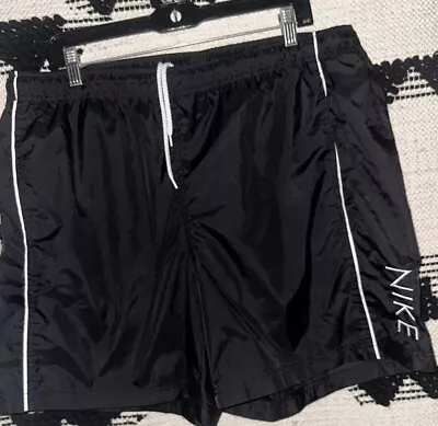 Nike Dri Fit Athletic Shorts Black Lightweight Mens Size Large Swimsuit Style • $10