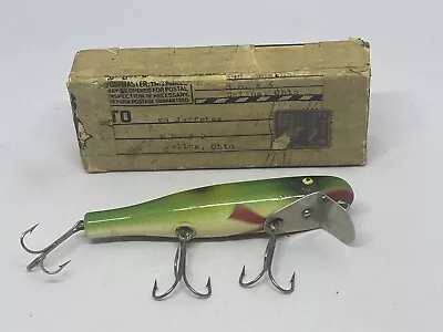 RARE Isle Royale 5555 Pikie Vintage Fishing Lure In Tough Frog WOW!! • $17.50