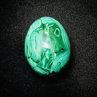 Amazing Green Malachite Egg With Beautiful Markings High Quality 94 Gms - MAL23 • $40