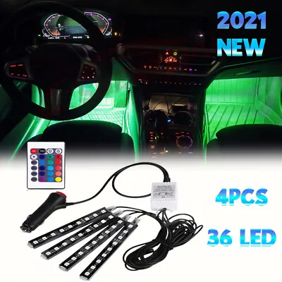 RGB LED Car Interior Accessories Floor Decorative Atmosphere Strip Lamp Light US • $12.49