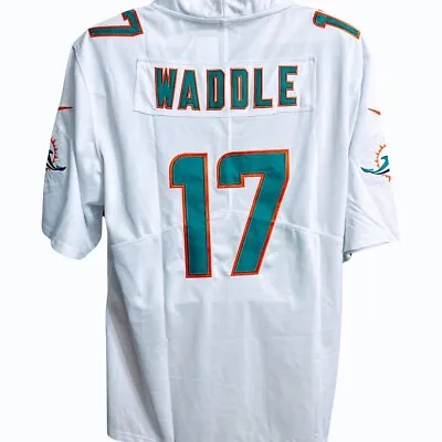 Miami Dolphins #17 Jaylen Waddle Jersey White XL NWT • $46.74