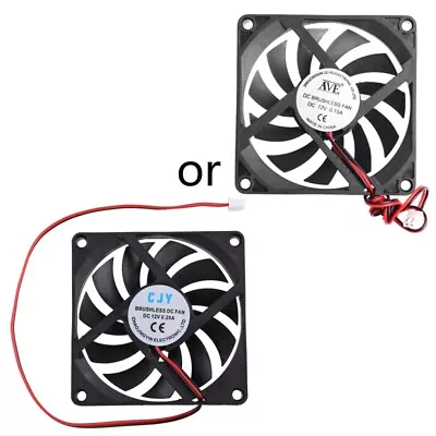 CPU Fan 8010 80mm For  Brushless 12V 2600rpm Silent Mini Micro Quiet Computer • £4.49