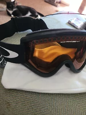 Oakley USA E-Frame Snow Goggles Orange Lenses Ski/Snowboarding Vintage 2000 • $33.99