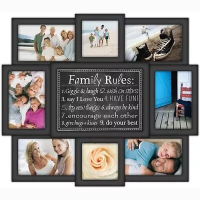 Malden Family Rules 8-Opening Collage Frame • $39.95