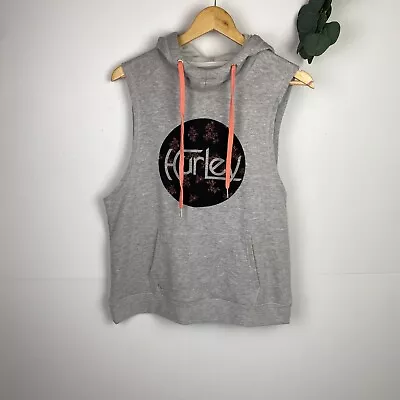 Hurley Size Small Grey Hoodie Sleeveless Grey • $11.18