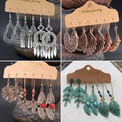 Boho Gypsy Earrings Tribal Ethnic Festival Tassel Hook Drop Dangle Jewelry Gift • $2.13