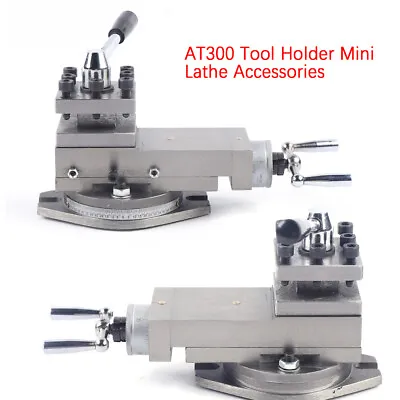 80mm Metal Lathe Machine Tool Holder Universal AT300 Lathe Tool Post Assembly • $116.85