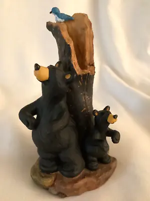 $30 • Buy Rare 6.5  Backscratching Bears BearFoots By Jeff Fleming A351 Retired Cabin Deco