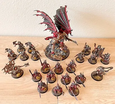 Warhammer Chaos Daemons - Painted Blades Of Khorne Army - BoxedUp (113) • $40.17