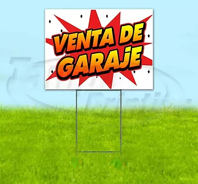 VENTA DE GARAJE 18x24 Yard Sign Corrugated Plastic Bandit Lawn Business USA • $28.34