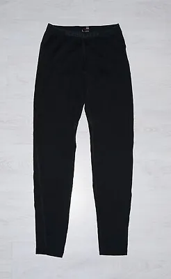 ICEBREAKER Mens Black Merino Wool 200 Baselayer Pants Size L • $19.99