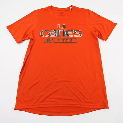 Miami Hurricanes Adidas Aeroready Short Sleeve Shirt Men's Orange New • $7.65