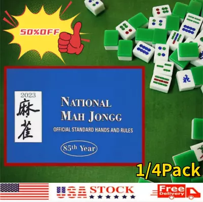 NEWEST 2023 MahJong Card - National League Mah Jongg L Size Rule Card 4/1 PACK • $2.99