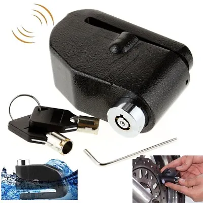 Loud Alarm Touch Anti Theft Motorcycle Scooter Security Wheel Disc Brake Lock • $16.55