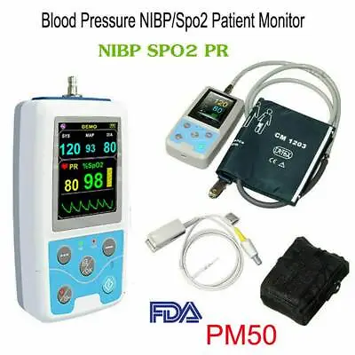 Vital Signs Monitor NIBP Patient Monitor SPO2NIBPPulse Rate24hrs Ambulatory • $179