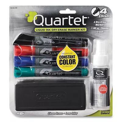 Quartet EnduraGlide Dry Erase Marker Kit Assorted Colors 4/Pack 5001M4SK • $34.76