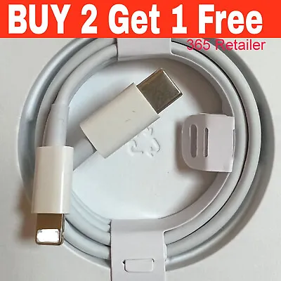 £2.35 • Buy Genuine IPhone Charger Fast For Apple Cable Type C USB Lead 11 12 13 14 Pro Max