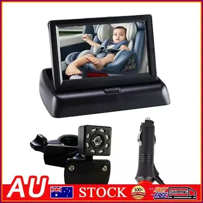 4.3 Inch HD Baby Car Monitor 8LED IR Night Vision Back Seat Baby Car Camera • $43.19