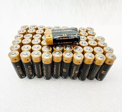 60pcs Tpower 1.5V AA Alkaline Battery Nipple Top LR6 Alkaline Batteries Non Rech • $29.99