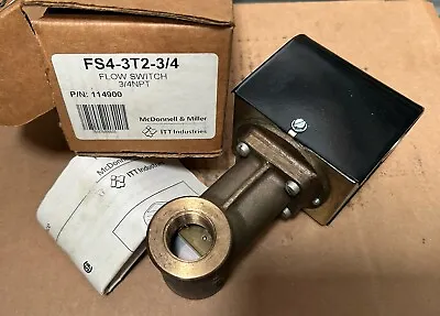 ITT McDonnell & Miller FS4-3T2-3/4 Flow Switch 3/4” NPT P/N 114900 - NOS • $300