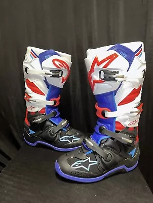 ** BRAND NEW** 2023 Alpinestars Tech 7 Motocross Boots Size 13 (RED/WHITE/BLUE) • $419.99