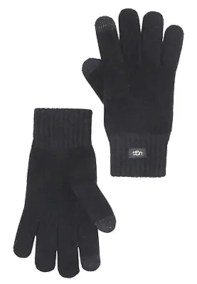 UGG Mens Black Knit Tech Gloves (one Size Fits Most) 17106  NEW • $29.99