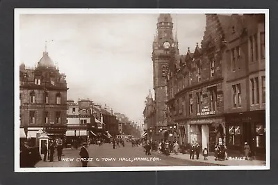 Postcard Hamilton Nr Glasgow Scotland The New Cross And Town Hall RP • £6.99